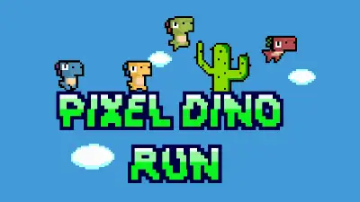 Pixel Dino Run background